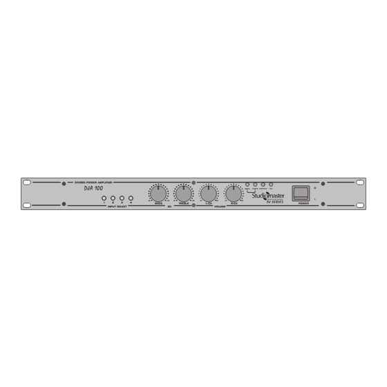 Studiomaster DJA 100 User Manual