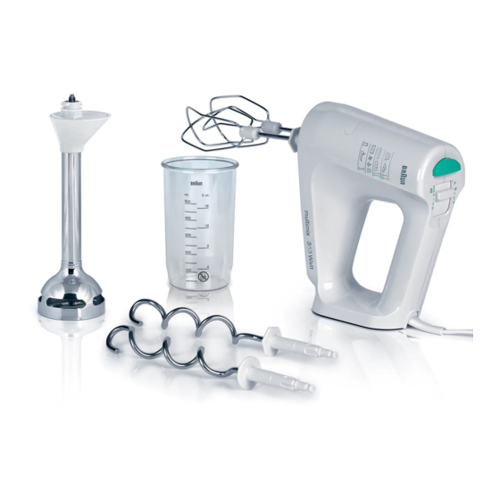 Braun MultiMix M 810 Duo Use Instructions