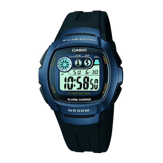 Casio 210 User's Manual/Warranty Certificate