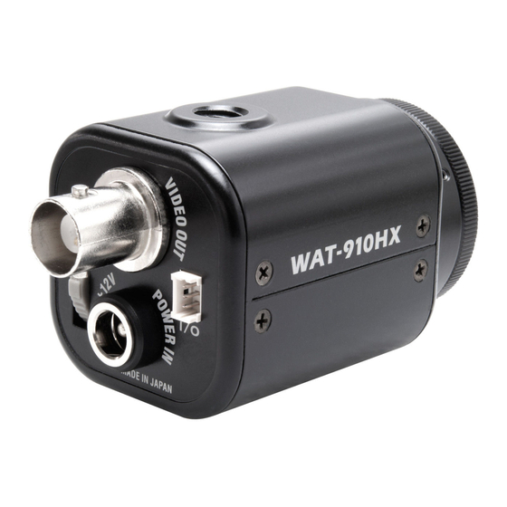 Watec WAT-910HX Operation Manuals