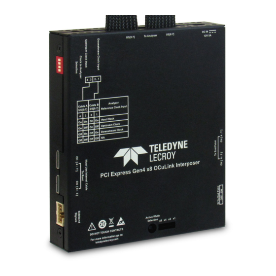 Teledyne Lecroy PCI Express Gen 4x8 OCuLink User Manual
