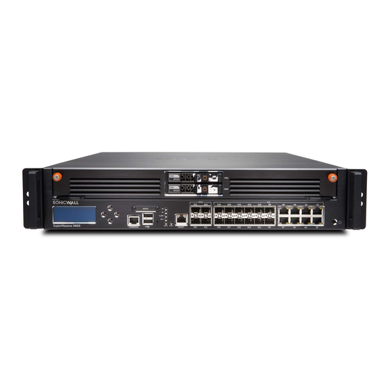 SonicWALL SuperMassive 9800 AC Installation Manual