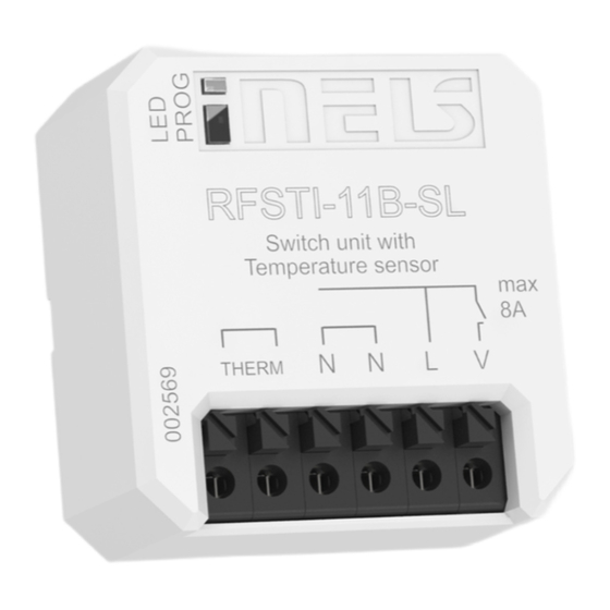 Elko iNELS RFSTI-11B-SL Manual