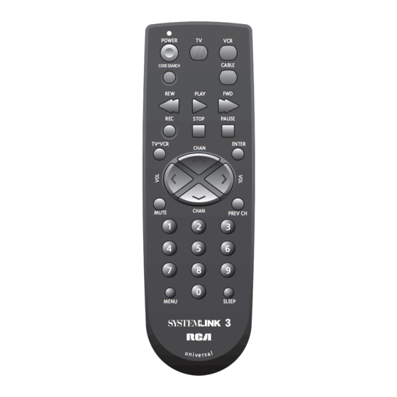 RCA RCU1300 Manual