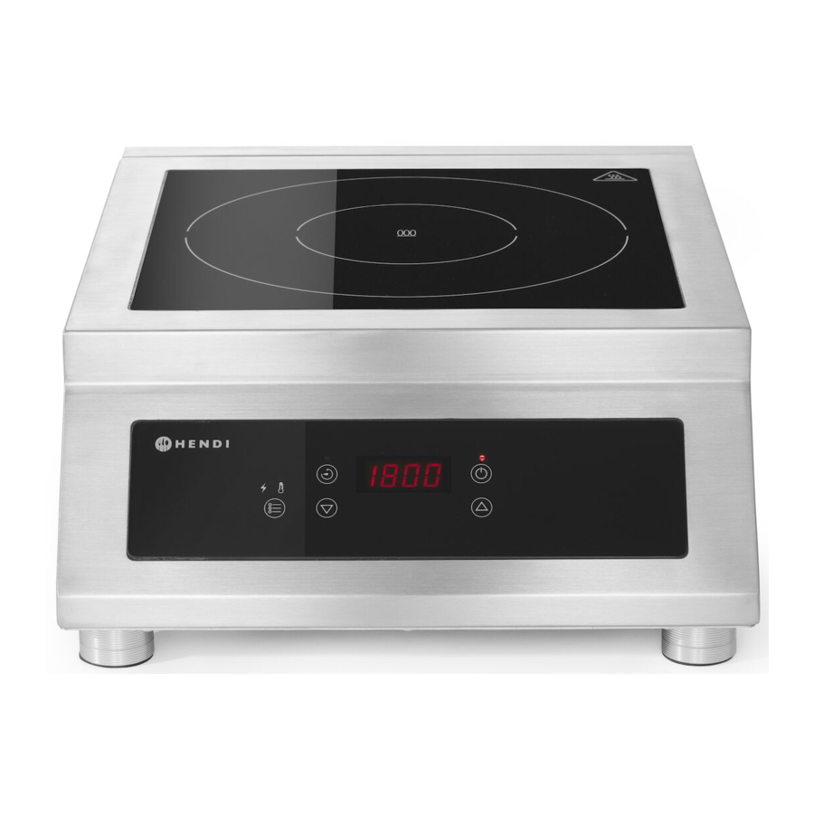 HENDI 5000 D, 239322 - INDUCTION COOKER Manual