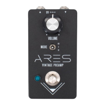 aion ARES VINTAGE PREAMP Manual