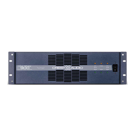 Crest Audio MULTIPLEX 900 Specifications