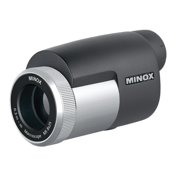 Minox Macroskop MS 8x25 Manual