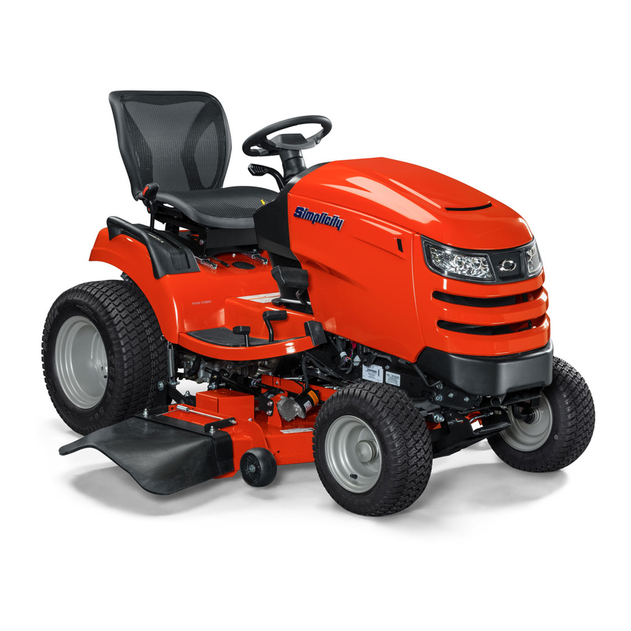 Simplicity Broadmoor 1600 Series Operator's Manual