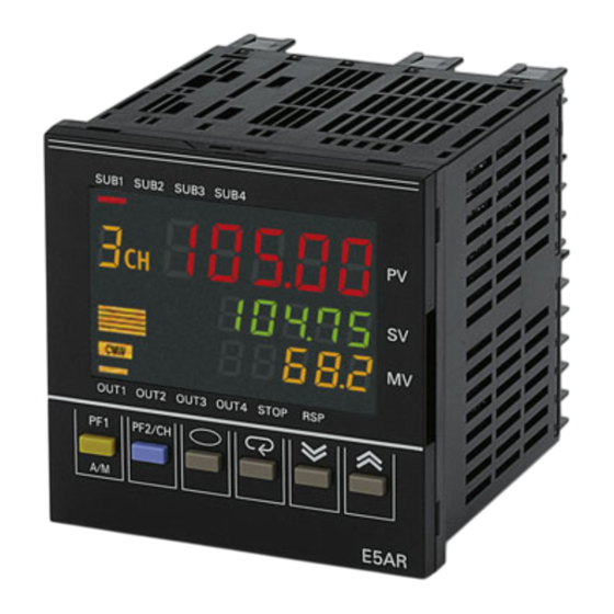 Omron E5AR-T Instruction Manual
