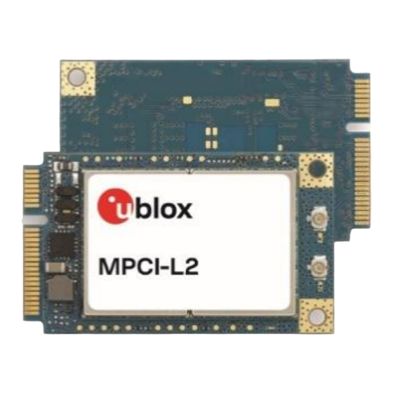 Ublox TOBY-L2 Series System Integration Manual