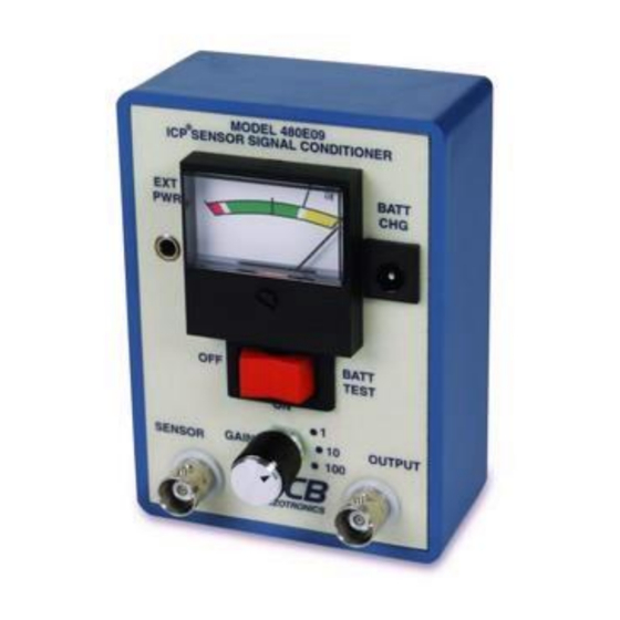 PCB Piezotronics 480E09 Installation And Operating Manual