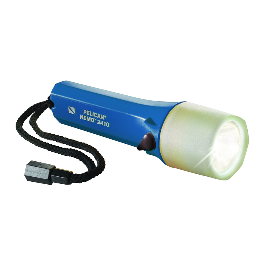 Pelican NEMO 2410, 2410N - LED Flashlight Manual