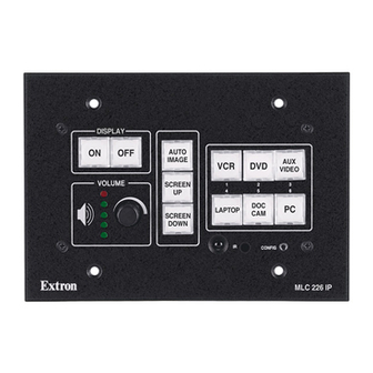 Extron electronics MLC 226 IP Series Setup Manual