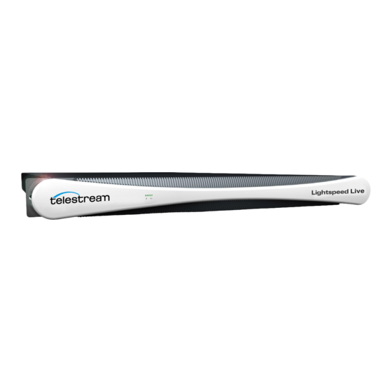 Telestream Lightspeed Live Capture User Manual