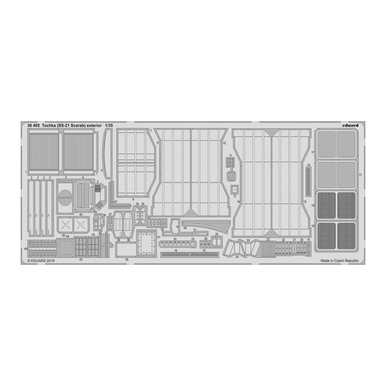 Eduard Tochka SS-21 Scarab exterior Assembly Instructions