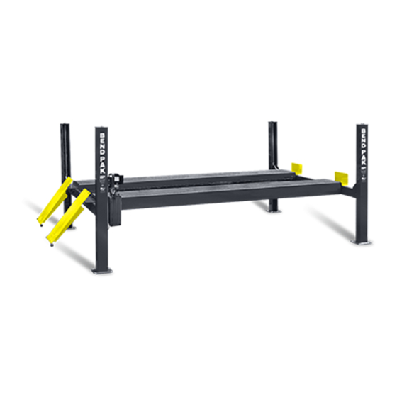 BendPak HDS-18E Installation And Operation Manual