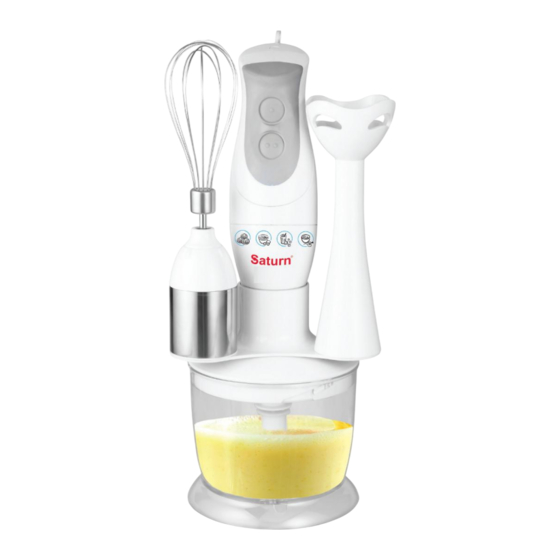 User Manuals: Saturn ST-FP9085 Blender Appliances