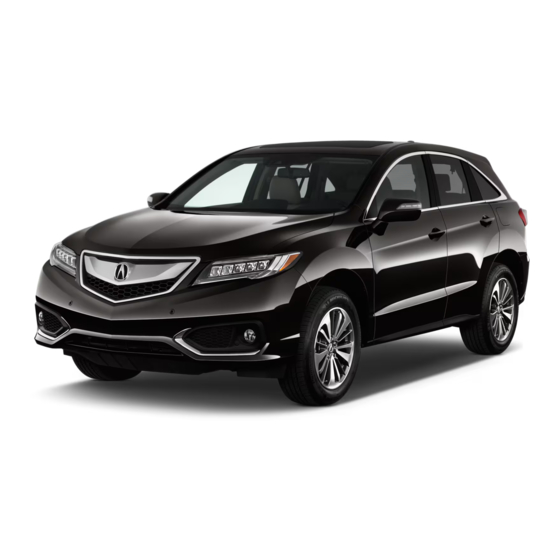 Acura RDX 2017 Owner's Manual