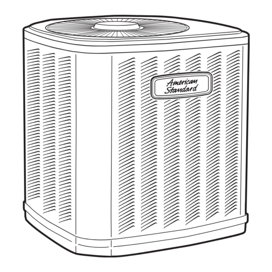 American Standard 4A7B3018-060A1000A Installer's Manual