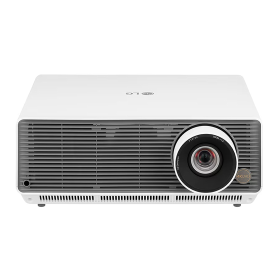 LG ProBeam BU60RG 4K Laser Projector Manuals