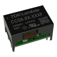 Tdk-Lambda CCG6 Series Quick Manual
