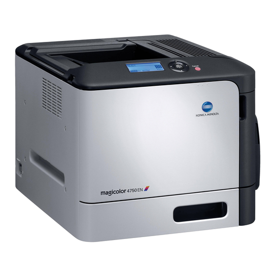Konica Minolta magicolor 4750EN/4750DN Reference Manual