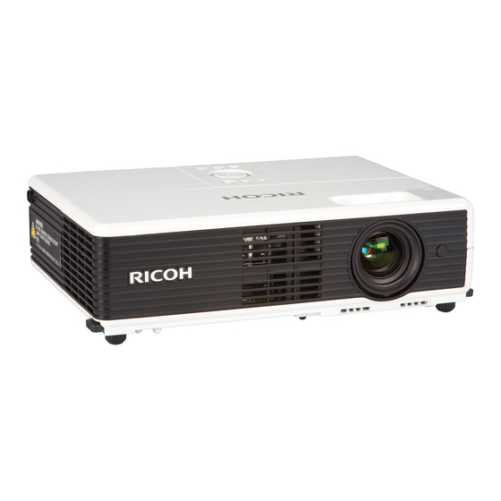 Ricoh PJ WX3131 Portable LCD Projector Manuals