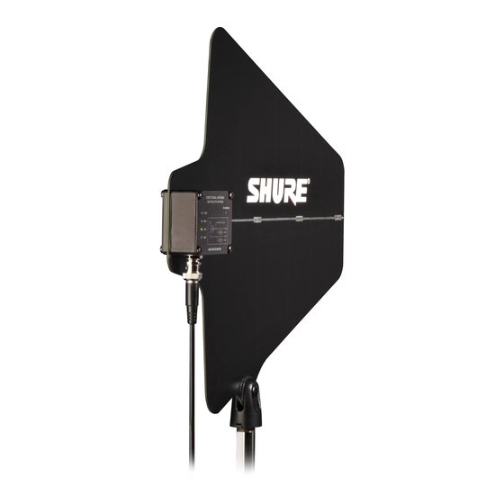Shure UA874US User Manual