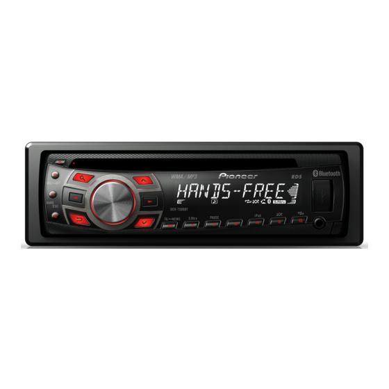 Pioneer DEH-7300BT Installation Manual
