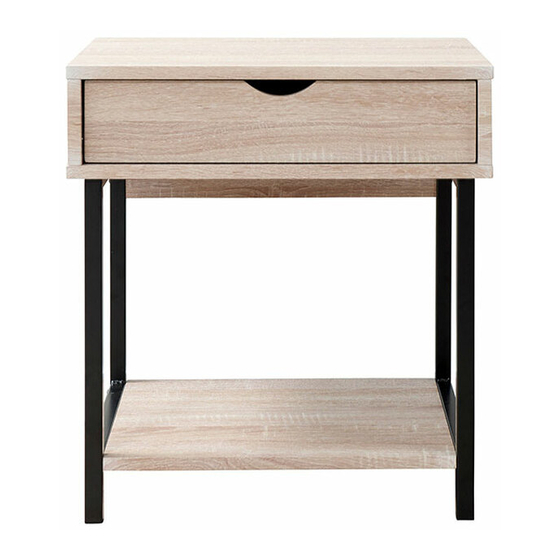 Mocka Vigo Bedside Table Assembly Instructions Manual