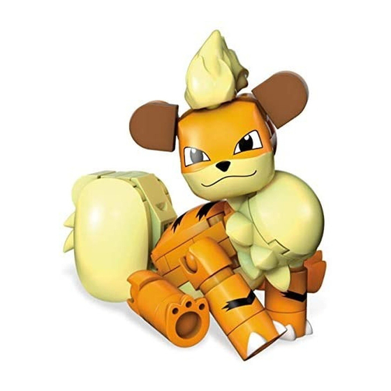 Mega Construx POKEMON WONDER BUILDERS GROWLITHE GKY75 Manual