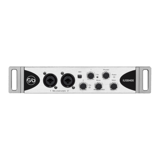 Soundbarrier iUSB400 Instruction Manual