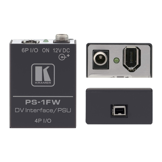 Kramer PS-1FW User Manual