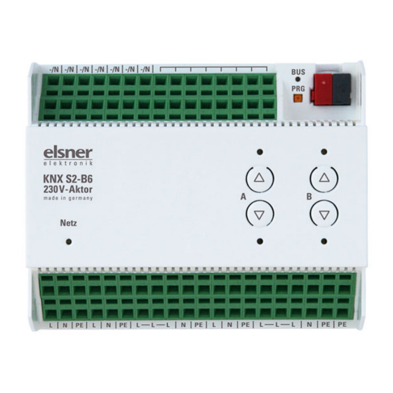 elsner elektronik KNX S4-B10 230 V Quick Start Manual