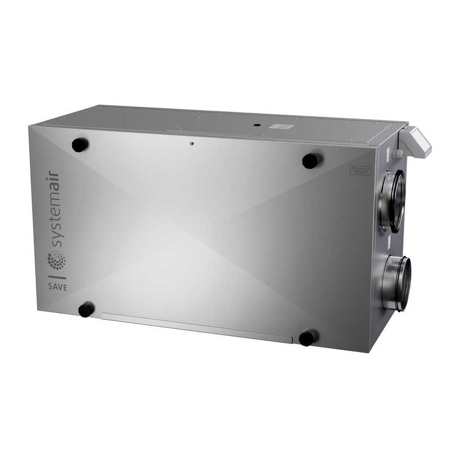 SystemAir SAVE VSR 300 Service & Accessories Installation Manual