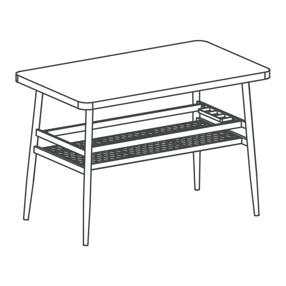 HOMEBASE EDIT HEBA 4 SEATER HIGH DINING SET TABLE Instruction Manual
