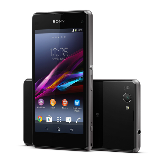 Sony Xperia Z1 Compact Quick Reference Manual