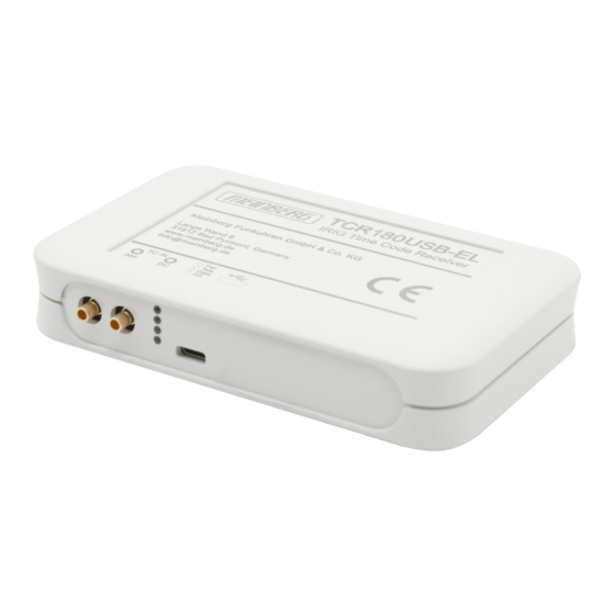 Meinberg TCR180USB-EL Manual