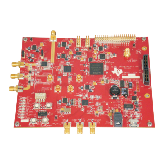 Texas Instruments TSW6011EVM Quick Start Manual