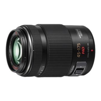 User Manuals: Panasonic H-PS45175PP Telephoto Zoom Lens