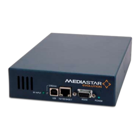 Mediastar Evolution 776 DVB-T LAN-Caster Quick Start Manual