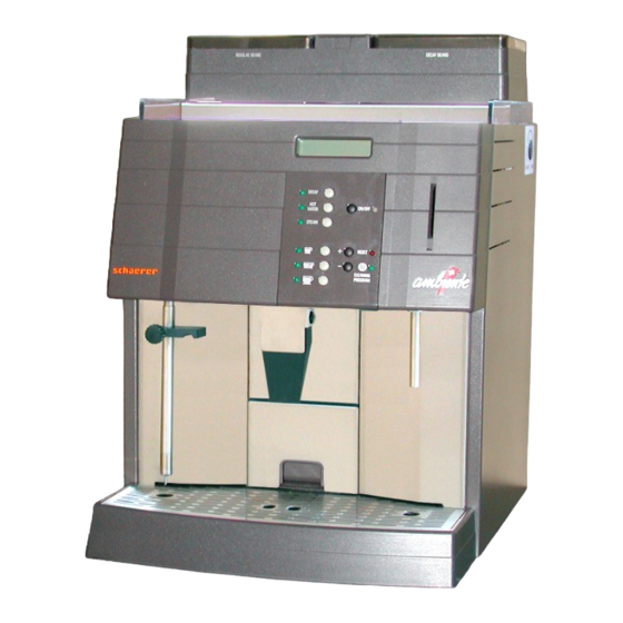 Schaerer Ambiente 1 SUSA User Manual