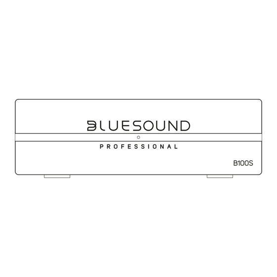 Bluesound B100S Owner's Manual