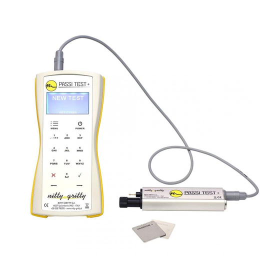 Nitty-Gritty PASSI TEST PLUS Owner's Manual