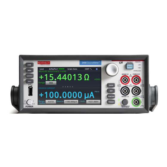Tektronix KEITHLEY SourceMeter 2450 User Manual