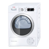 Bosch WTW87569GR Installation And Operating Instructions Manual