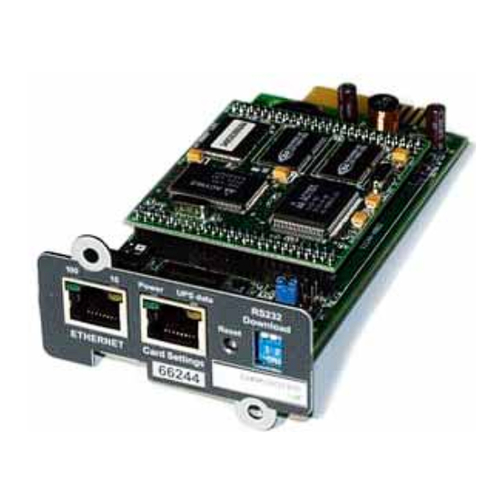 MGE UPS Systems minislot 66244 User Manual