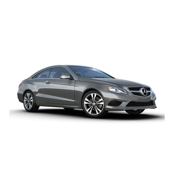 Mercedes-Benz E-Class Coupe Operator's Manual