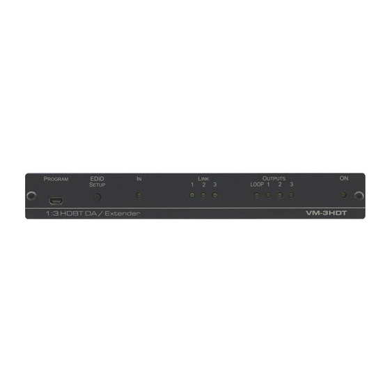 Kramer VM-2HDT Quick Start Manual
